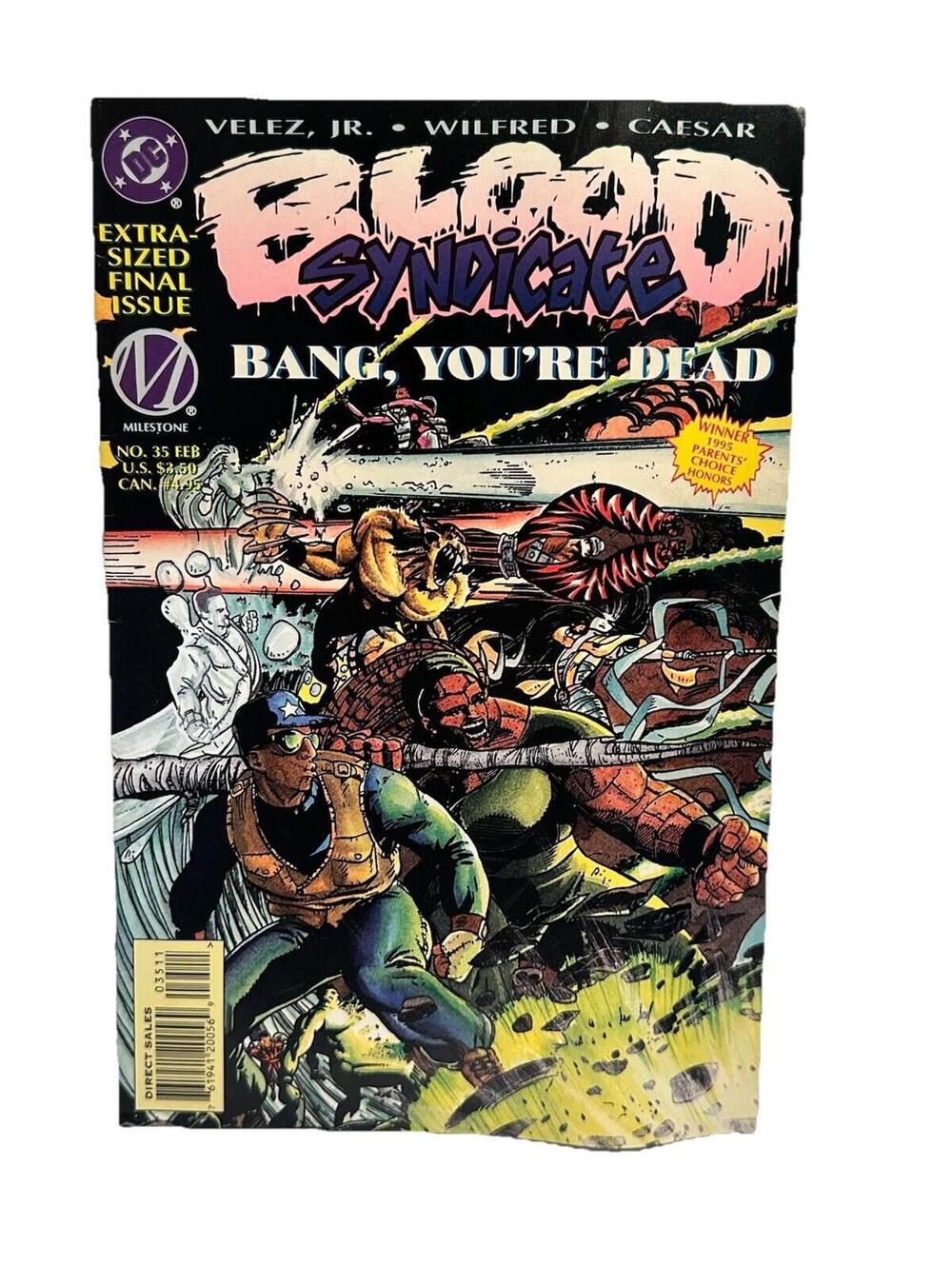 BLOOD SYNDICATE #35 7.0 FINAL ISSUE HARD TO FIND 1996